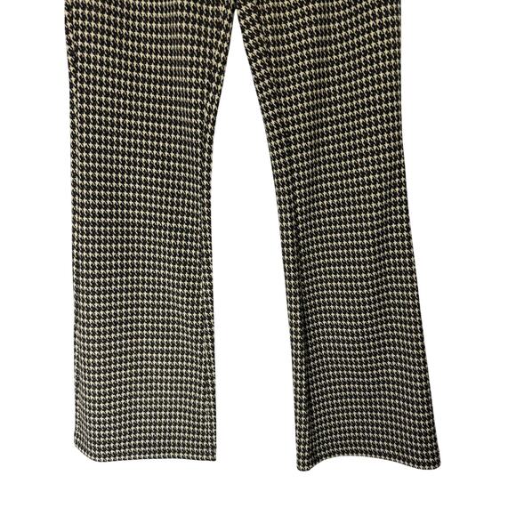 NWT Anthropologie Sanctuary Brown Ivory Houndstooth Casual Knit Flare - Picture 4 of 11